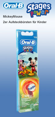 Braun Oral B 2er Pack ASB MickeyMouse Kinder oral-b