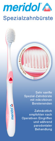 Spezialzahnb�rste m.sehr sanften Borstenenden rosa meridol