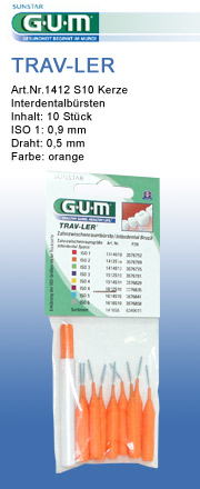 GUM Interdentalbuersten orange Proxabrush sunstar-gum