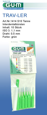 GUM Travler gruen alte u neue Interdentalbuersten sunstar-gum
