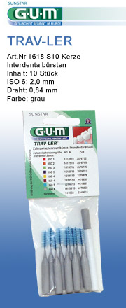 GUM Interdentalbuerste 1618 proxabrush trav-ler sunstar-gum