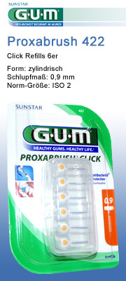 Proxabrush Click Ersatzb�rsten 422 Butler GUM sunstar-gum