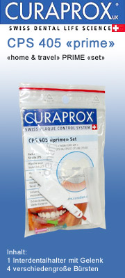 CPS 405 Wei� Home and Travel Prime Set curaprox