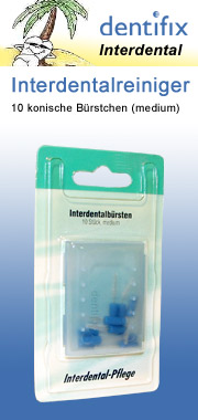 Ersatzb�rsten 10er Pack medium dentifix-interdental