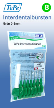 Tepe  0 8 mm Interdentalb�rsten gr�n tepe