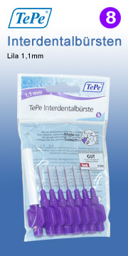 Tepe Lila 1,1 mm Interdentalb�rste tepe