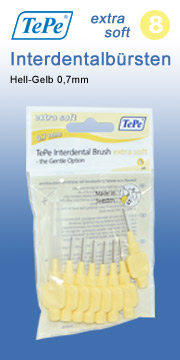 Tepe Hell-Gelb 0,7 mm Extra Soft Interdentalb�rste tepe