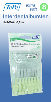 Tepe Hell-Gr�n 0,8 mm Extra Soft Interdentalb�rste tepe