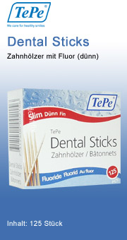 TePe Dental Sticks mit Fluorid (d�nn) tepe