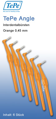 Tepe Angle Interdentalbuersten 0,45 mm orange tepe