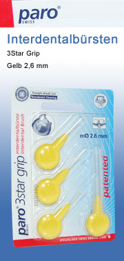 Paro Interdental Interdentalb�rsten 3 star  gelb paro