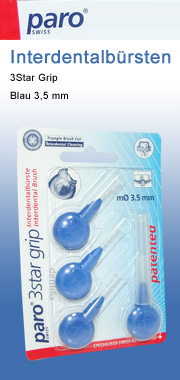 Paro 3Star Grip Interdentalb�rsten blau paro
