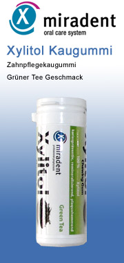 miradent Xylitol - Kaugummis Green Tea miradent
