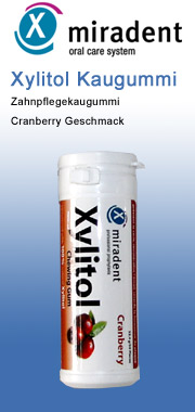 miradent Xylitol - Kaugummis Cranberry miradent
