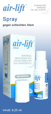 Air-lift Spray gegen Mundgeruch air-lift