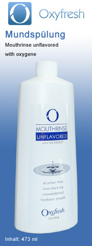 Oxyfresh Mouthrinse Unflavored 473ml oxyfresh
