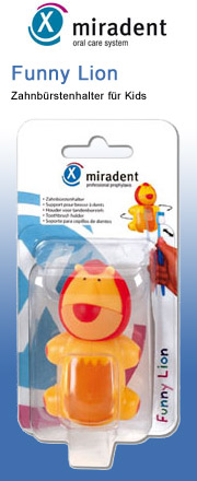 Miradent Funny Animals L�we Zahnb�rstenhalter miradent