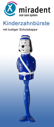 Kinderzahnb�rste lustiger Hund (Kappe) miradent