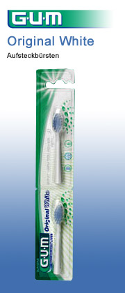 GUM Ersatzb&uuml;rsten Original White Schallzahnb&uuml;rste sunstar-gum