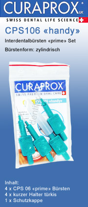 Curaprox Interdentalb�rsten CPS 106 T�rkis Handy   curaprox