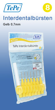 Tepe Gelb 0,7 mm Interdentalb�rsten tepe