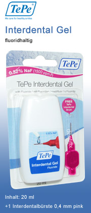 Tepe Interdental-Gel + B�rstchen Pink 0,4mm zahnpflege-produkte